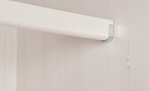 Bild 4 von Drehtürenschrank Bornholm Lavagrau, Weiß 2 Stück 199 cm geteilte Türfront Nein