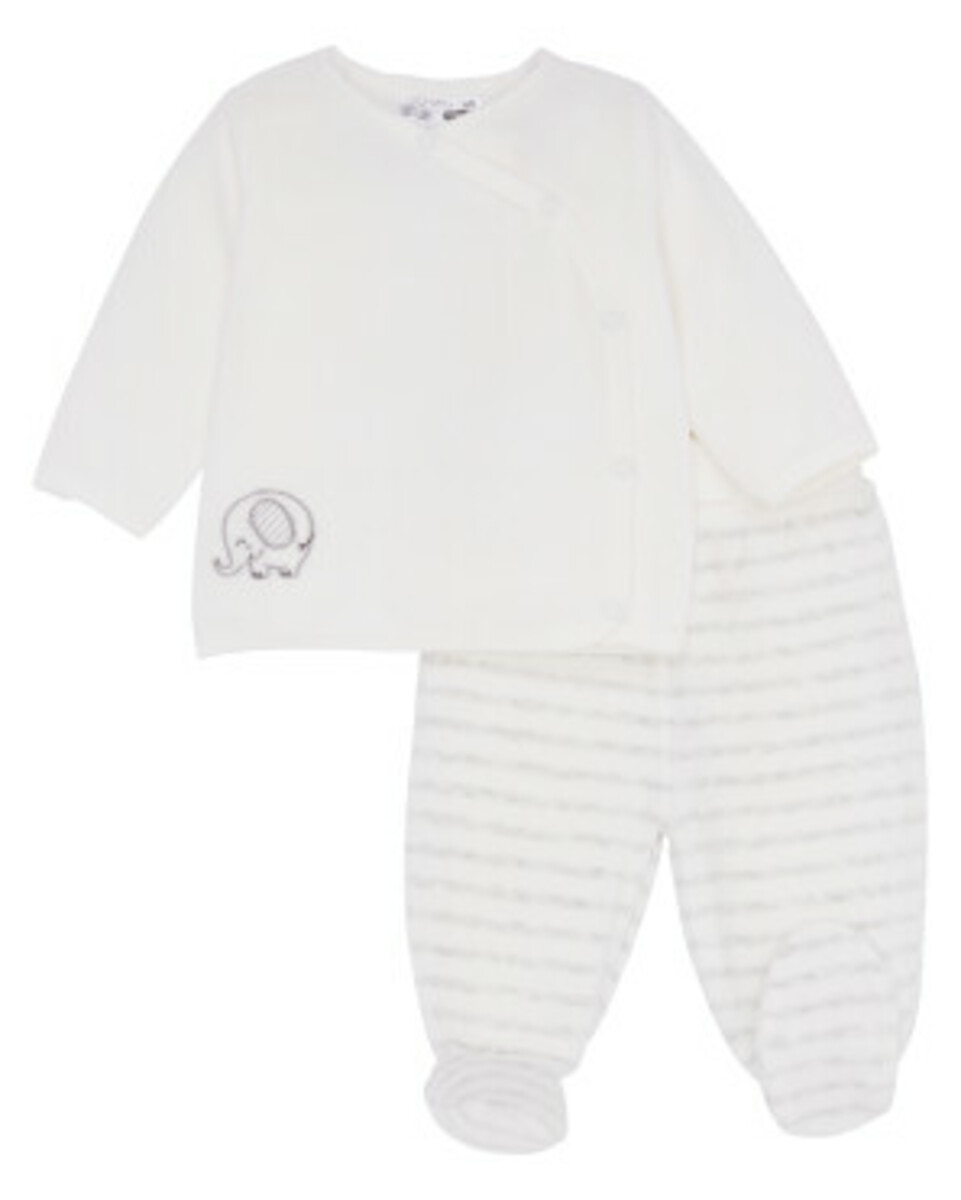 Bild 1 von Newborn Wickelshirt + Pull-on-Hose Unisex
       
      Ergee, 2-tlg. Set
     
      weiß