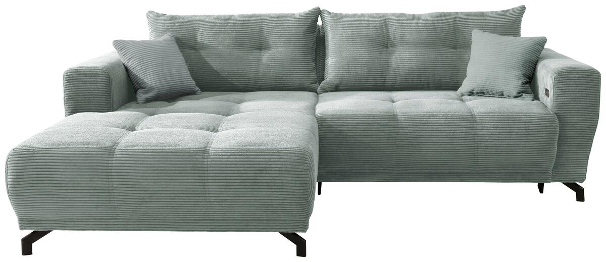 Bild 1 von Wohnlandschaft Restato Hellblau Cord, Hellblau