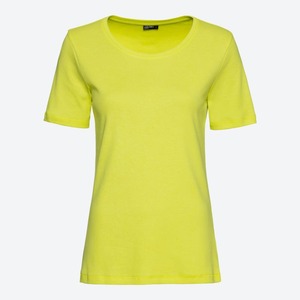 Damen-T-Shirt aus reiner Baumwolle, Yellow