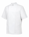 Bild 1 von METRO Professional Herren-Kochjacke, 1/2 Arm, Größe XXXL, weiß mit weißer Paspelierung