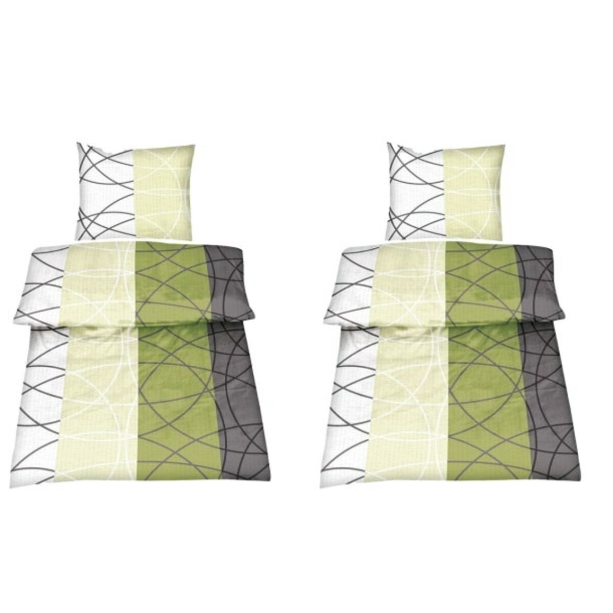 Bild 1 von 2er Set - Mikrofaser Seersucker Bettwäsche Talar ca. 135 x 200 cm