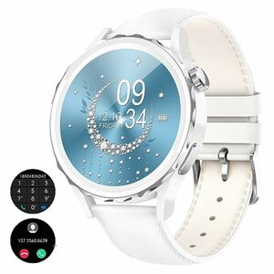 LIGE Smartwatch Damen,1.32" HD Armbanduhr Damen mit Telefonfunktion Herzfrequenz Schlafmonitor Musikkontrolle,100+Sportmodi Wasserdicht Schrittzähler Damen Smartwatch für Android iOS