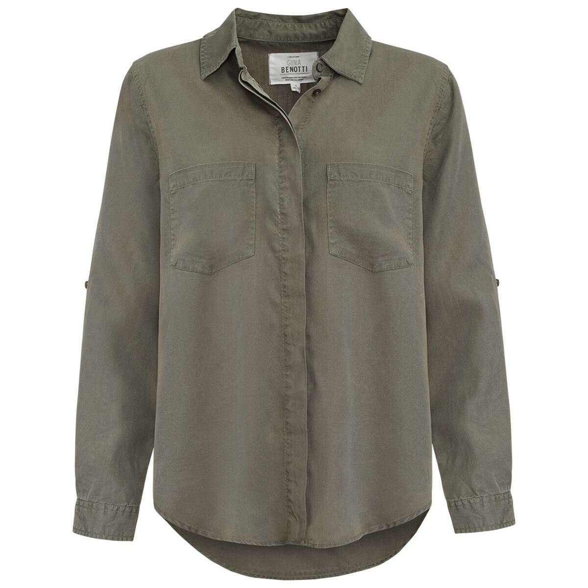 Bild 1 von Damen Hemdbluse unifarben OLIV