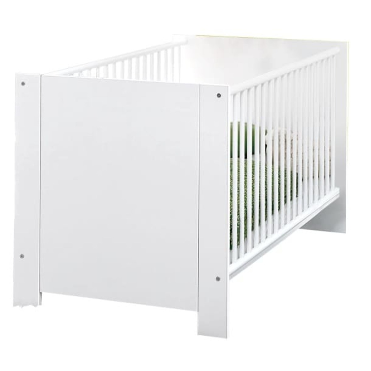 Bild 1 von Baby-/Kinderbett Olivia Weiß Liegefläche 70 x 140 cm