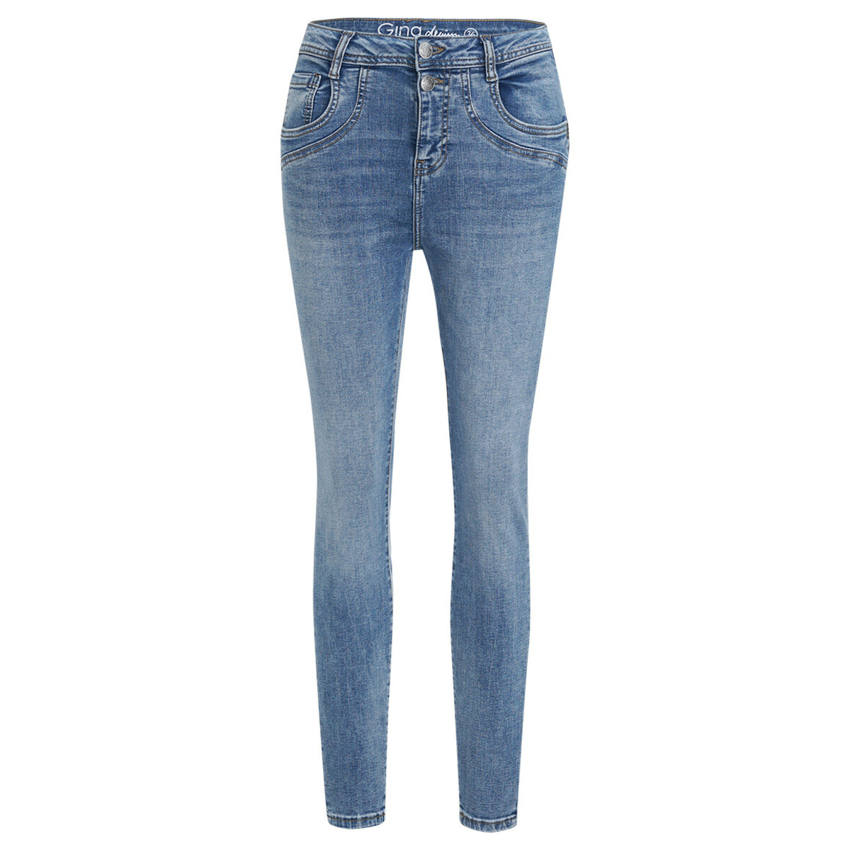 Damen Skinny-Jeans mit Used-Waschung BLAU von Ernstings Family für 25 ...