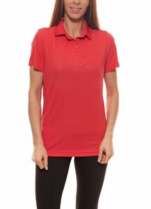 me°ru´ Wembley Polo-Hemd zeitloses Polo-Shirt für Damen in frischen Farben Rot