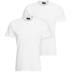 2 Herren T-Shirts mit Rundhalsausschnitt WEISS