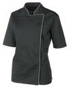 Bild 1 von METRO Professional Kochjacke, Polyester / Baumwolle, mit kurzen Ärmeln, für Damen, Größe XL, schwarz