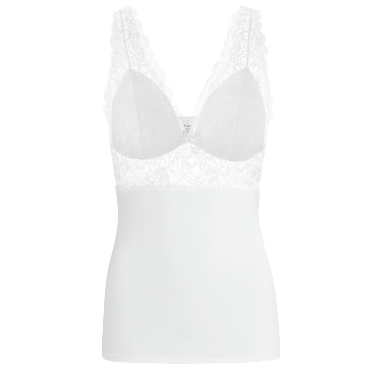 Bild 1 von Damen Bralette-Unterhemd mit Spitze WEISS