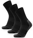 Bild 1 von HIYATO Merino Wandersocken Herren & Damen 3 Paar - Gepolstert, 60% Merinowolle Thermosocken, Wintersocken - für Trekking, Outdoor und Sport