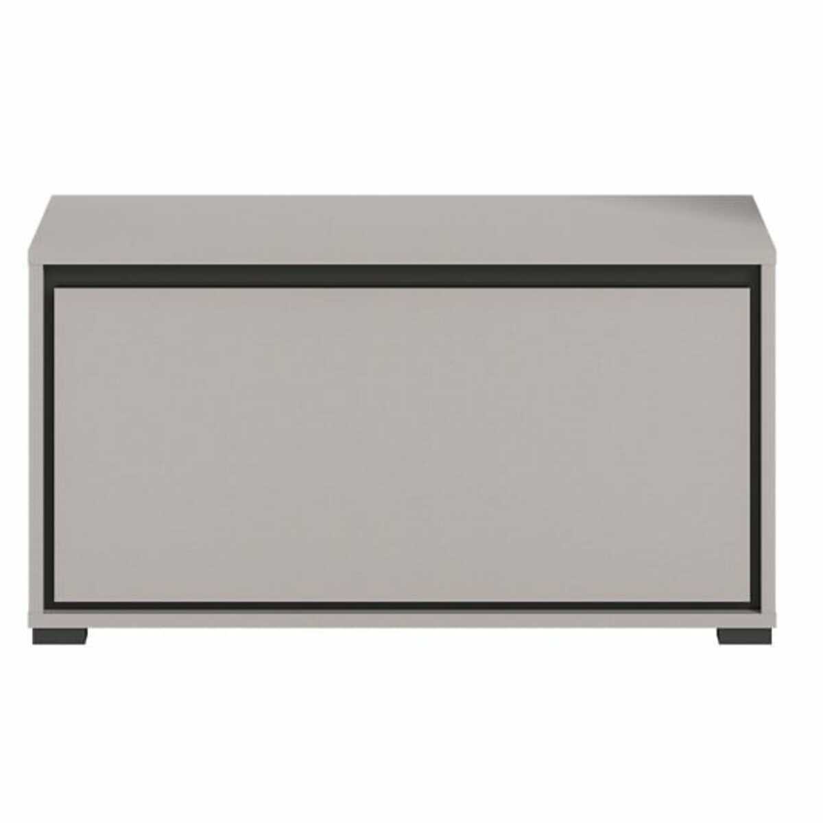 Bild 1 von Sitzbank Jaru Grau Nachbildung/Schwarz B/H/T 85x45x37cm