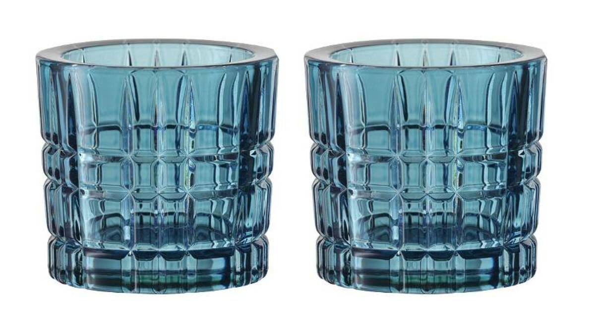 Bild 1 von Nachtmann Teelichthalter 2er Set SQUARE, Kristallglas