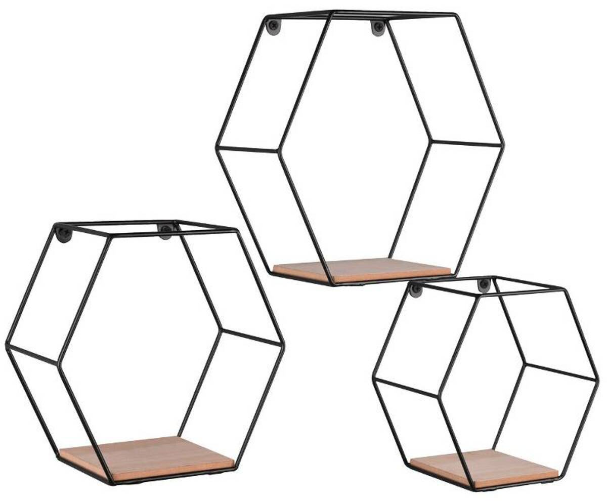 Bild 1 von XORA 3er Wandregal-Set SARAH, Metall