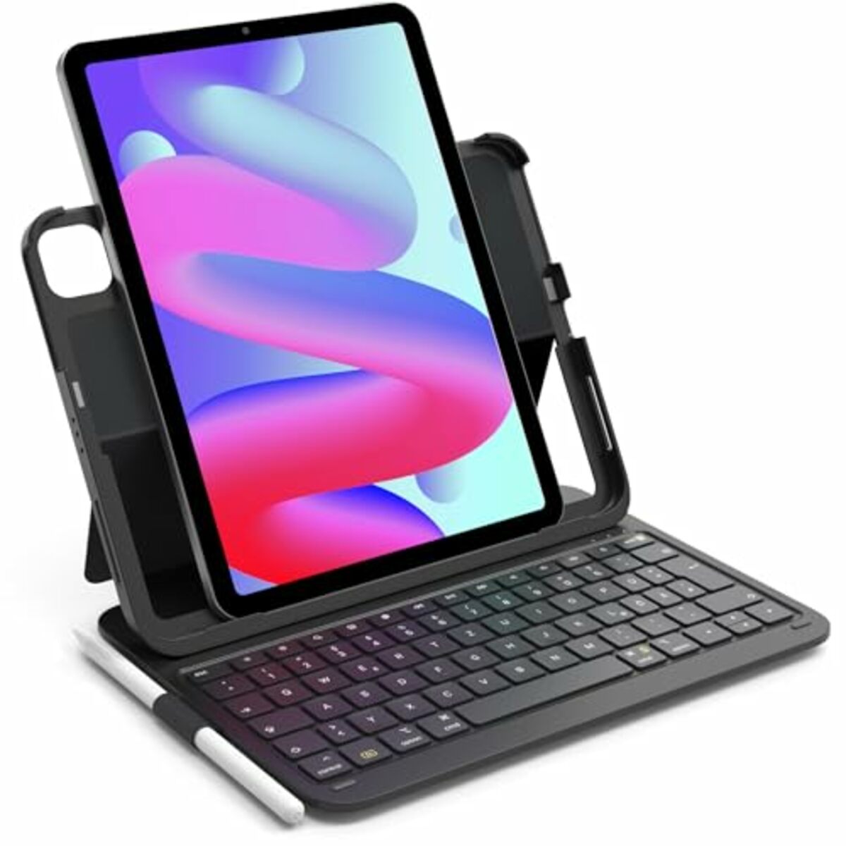 Bild 1 von Inateck Ultraleichte Tastatur Hülle für iPad 10 Gen 2022,iPad Air 5/4 (2022/2020),iPad Pro 11 4/3/2/1,Hoch-/Querformat Verwenden, QWERTZ, mit Stifthalter, BK2007