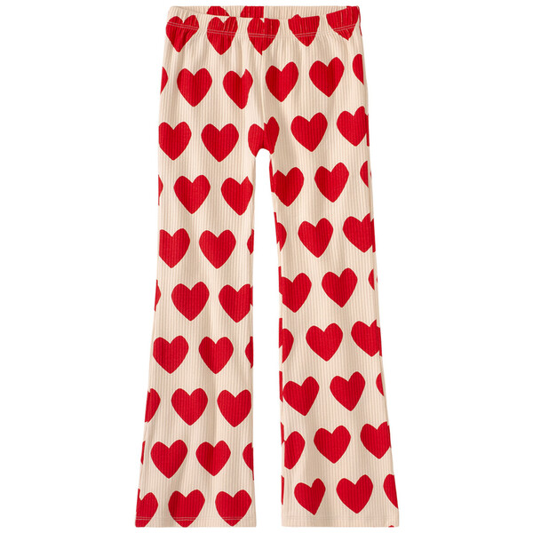 Bild 1 von Mädchen Leggings in Ripp-Qualität CREME / ROT