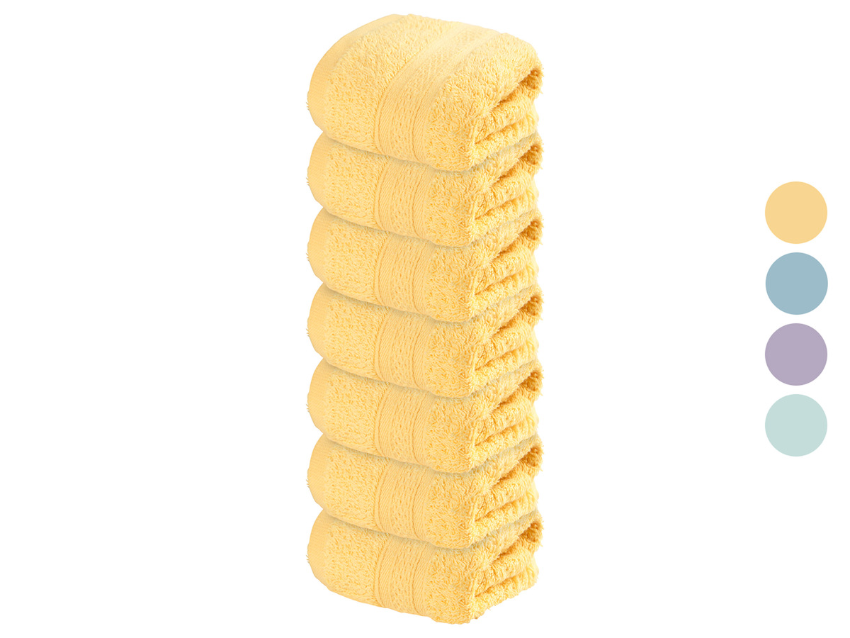 Bild 1 von LIVARNO home Frottier-Gästehandtuch-Set, 30 x 50 cm, mit dekorativem Aufbewahrungskorb