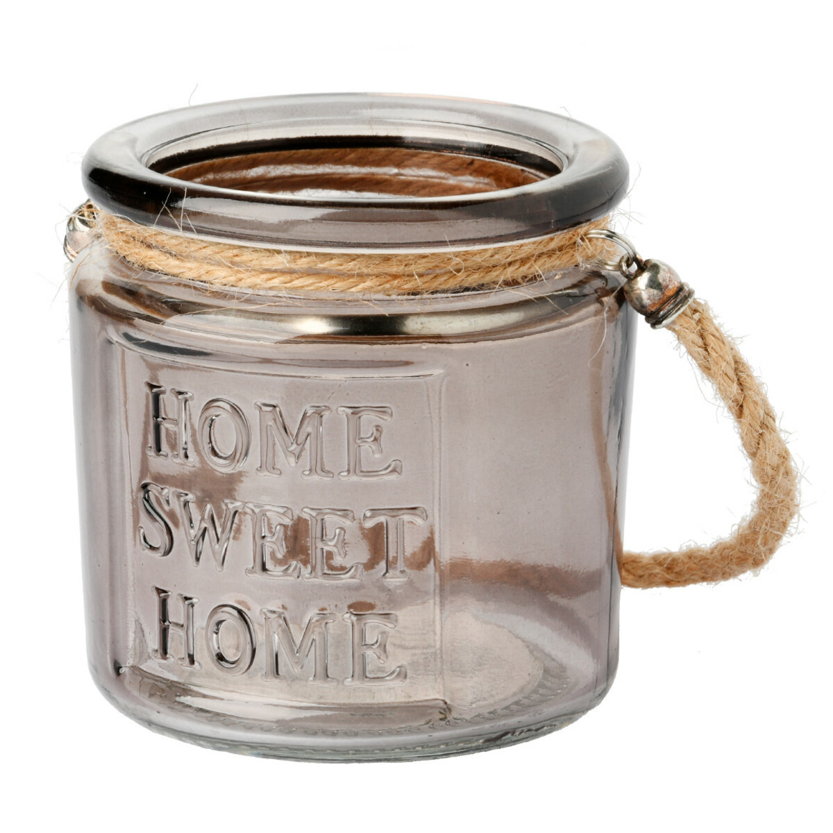 Bild 1 von Teelichtglas mit Aufschrift GRAU