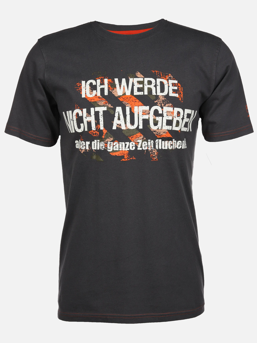 Bild 1 von Herren Arbeitsshirt mit Frontspruch
                 
                                                        Grau
