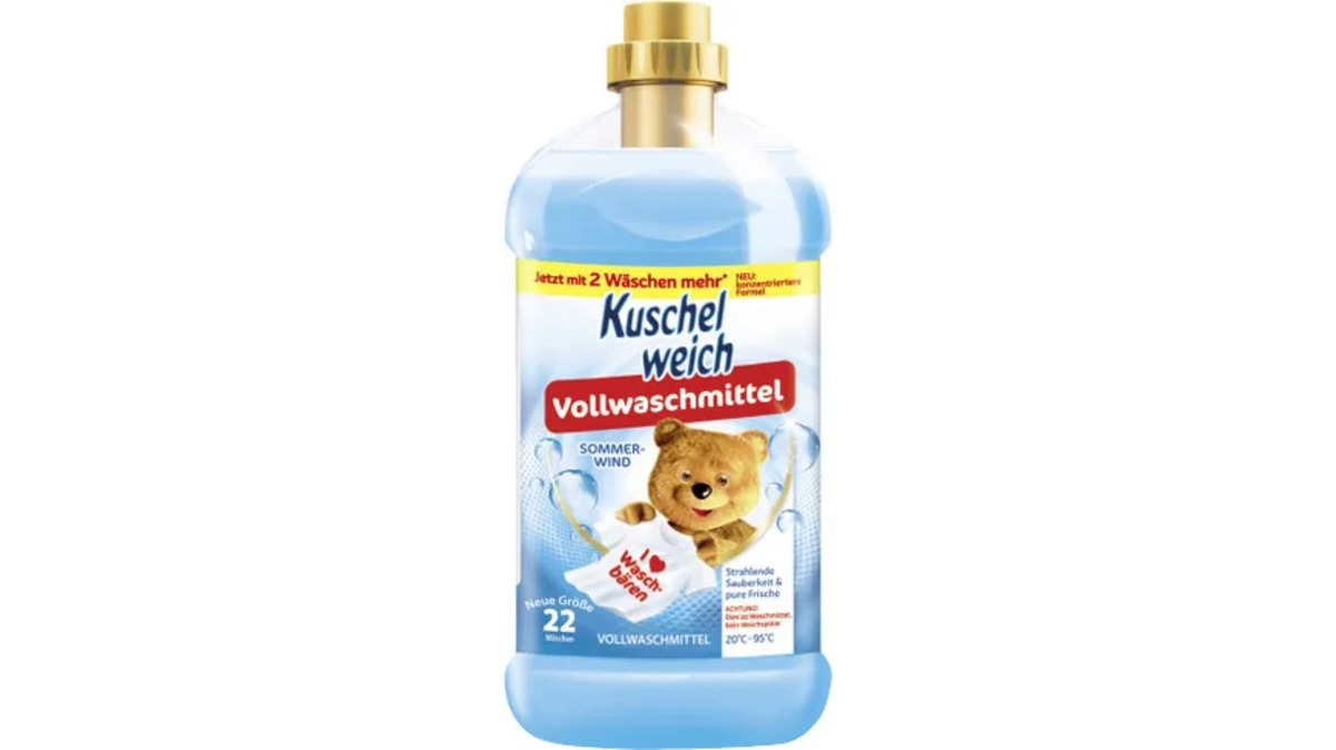 Bild 1 von Kuschelweich Vollwaschmittel flüssig Sommerwind 22WL