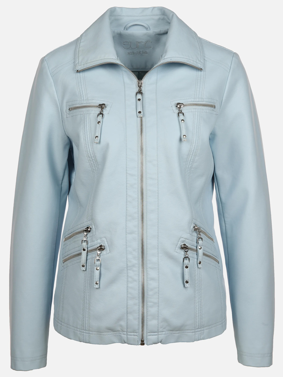 Bild 1 von Damen Bikerjacke in Kunstleder
                 
                                                        Blau