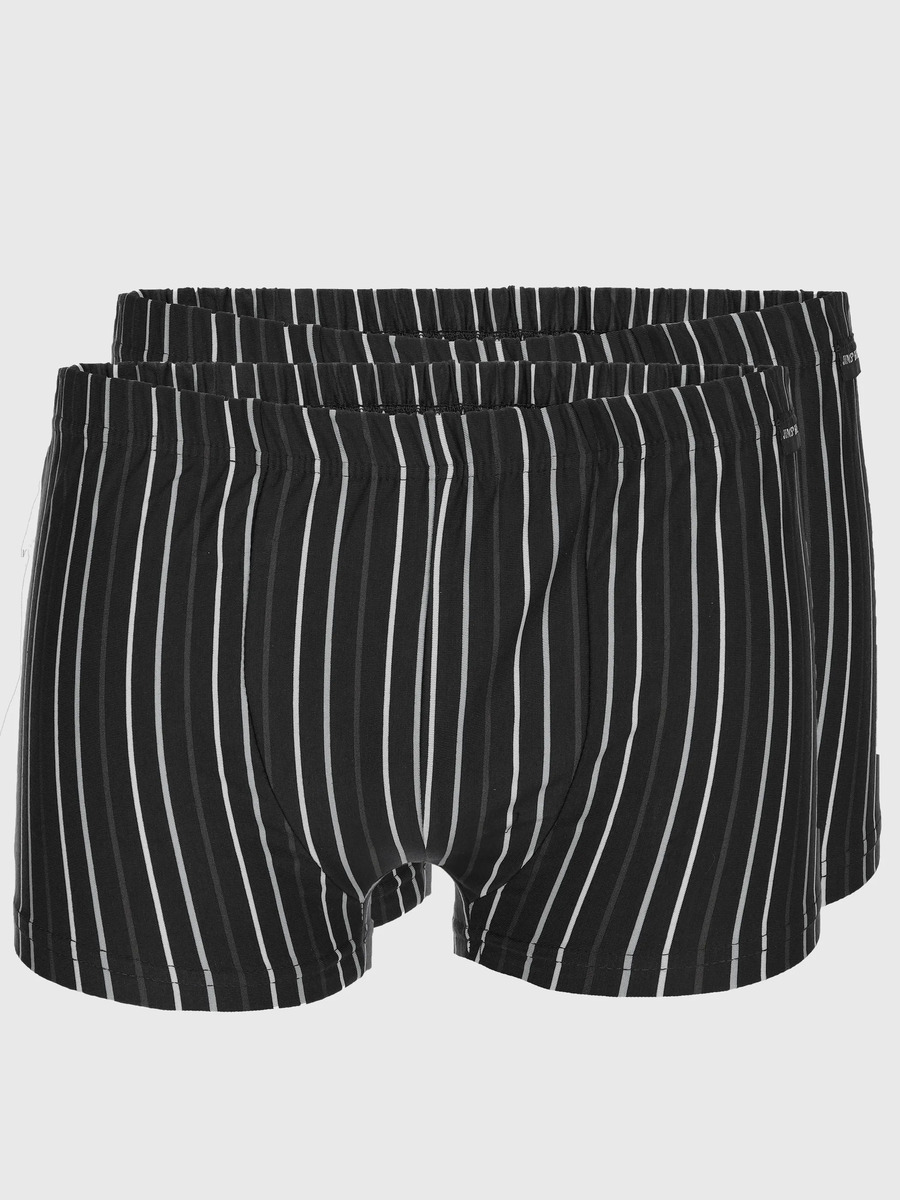 Bild 1 von Herren Retro Pants gestreift im 2er Pack
                 
                                                        Schwarz