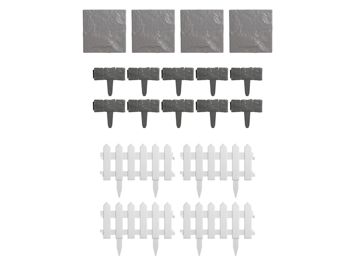 PARKSIDE® Beeteinfassung / Gehwegplatten / Steckzaun, aus Kunststoff