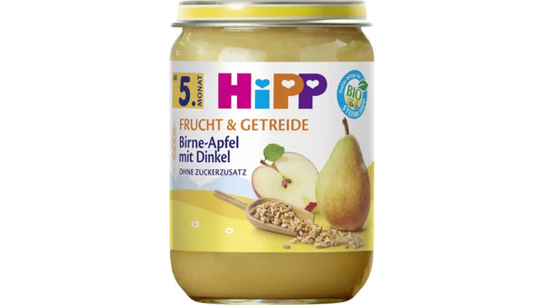 Bild 1 von HiPP Frucht & Getreide - Birne in Apfel mit Dinkel