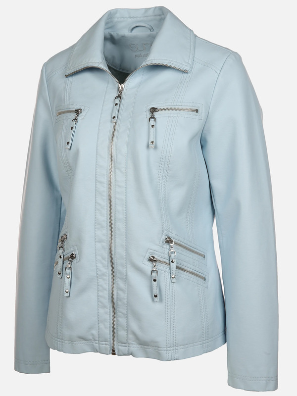 Bild 3 von Damen Bikerjacke in Kunstleder
                 
                                                        Blau