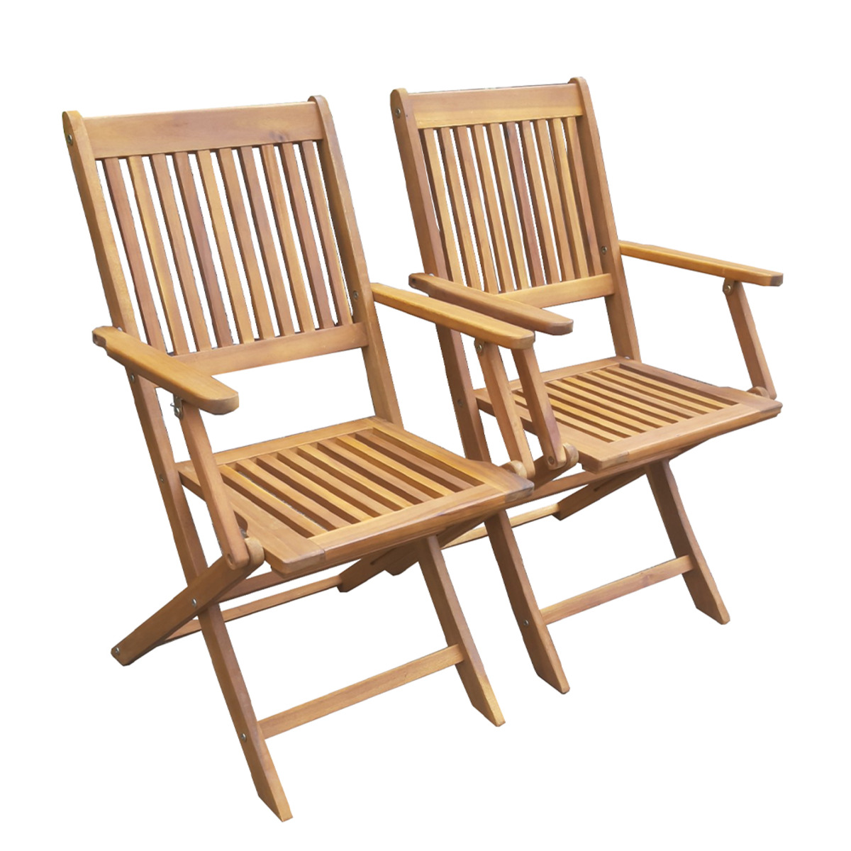 Bild 1 von HC Garten & Freizeit Gartenstuhl Sydney 2er-Set Akazie FSC®-zertifiziert