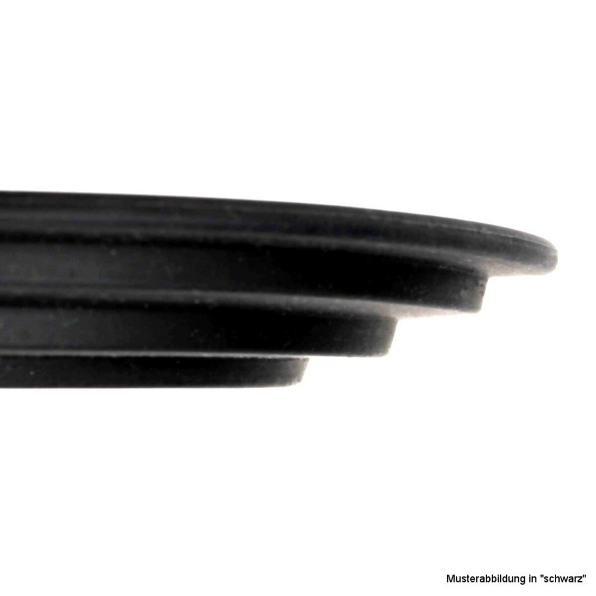 Bild 2 von Steuber Universal-Glasdeckel mit Silikonrand, Ø 16 - 20 cm - schwarz