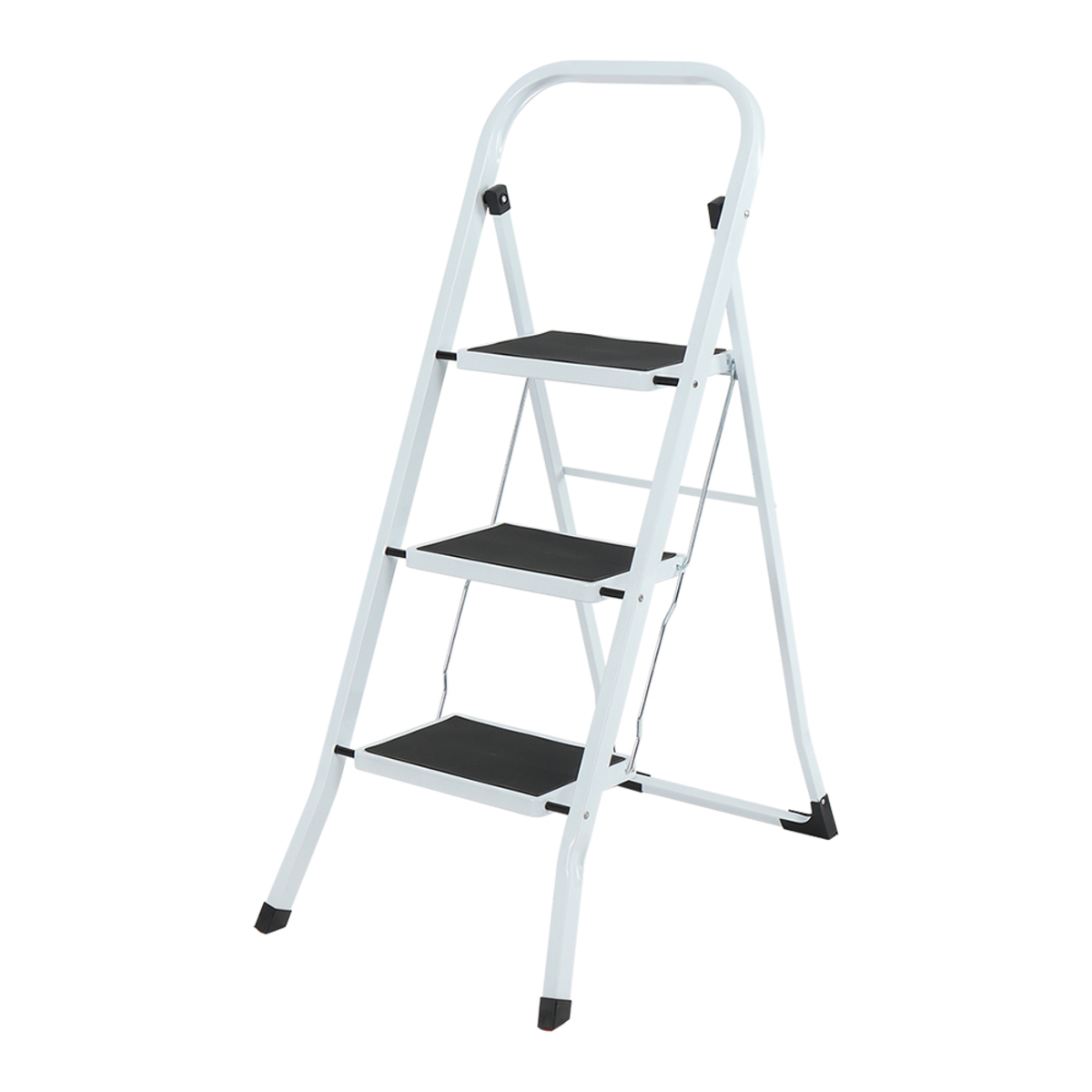 Bild 1 von Kraft Werkzeuge Trittleiter dreistufig, 150kg Belastbarkeit