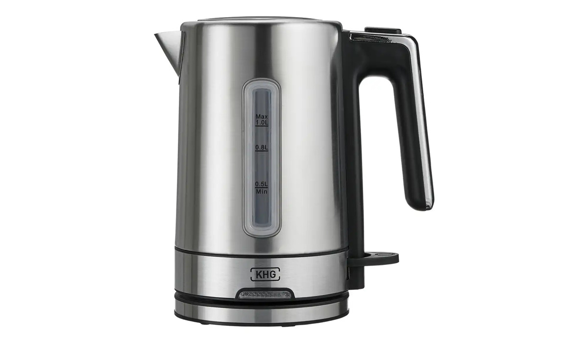 Bild 1 von KHG Wasserkocher  WK-105 ES silber Edelstahl, Kunststoff Maße (cm): B: 19,5 H: 21 T: 12,5 Sale