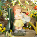 Bild 3 von Outsunny Gartenfigur "Mädchen mit Hut", Wetterbeständige Gartenstatue