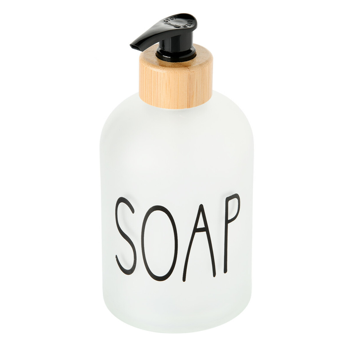 Bild 1 von Seifenspender aus Glas WEISS / HELLBRAUN