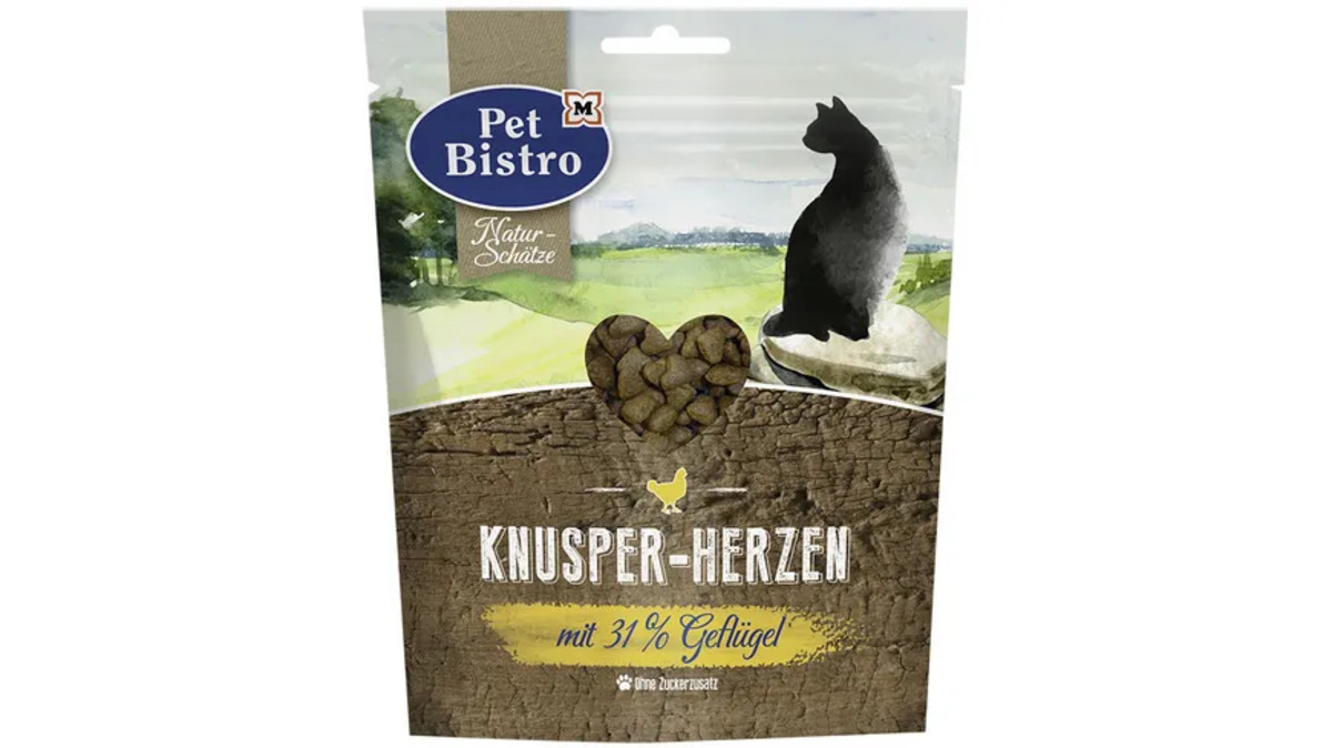 Bild 1 von Pet Bistro Naturschätze Knusper-Herzen mit 31% Geflügel