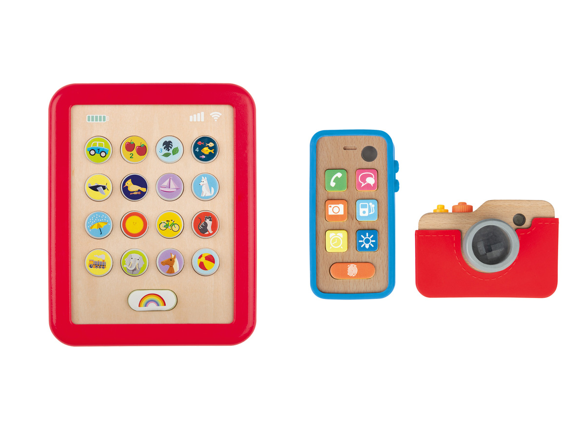 Bild 1 von Playtive Holz Lerntablet / Handy und Kamera