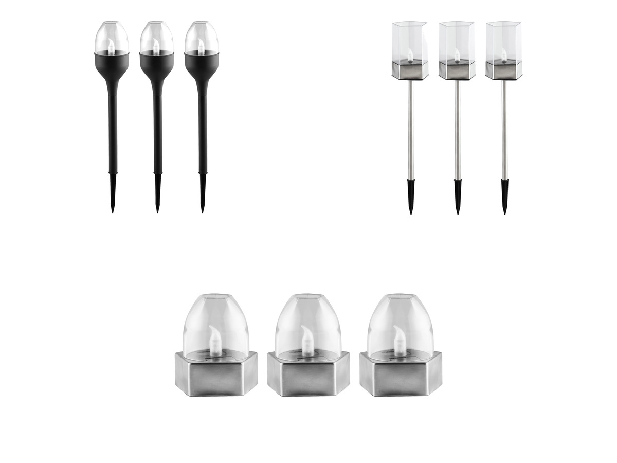 LIVARNO home LED Solarleuchten / Tischleuchten, 3 Stück von Lidl für 11