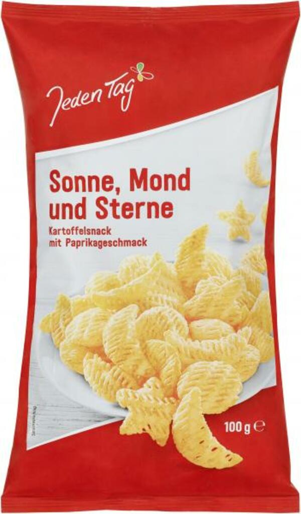 Bild 1 von Jeden Tag Sonne, Mond und Sterne Kartoffelsnack