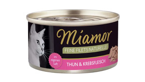 Miamor Katzennassfutter Feine Filets naturelle Thunfisch & Krebsfleisch