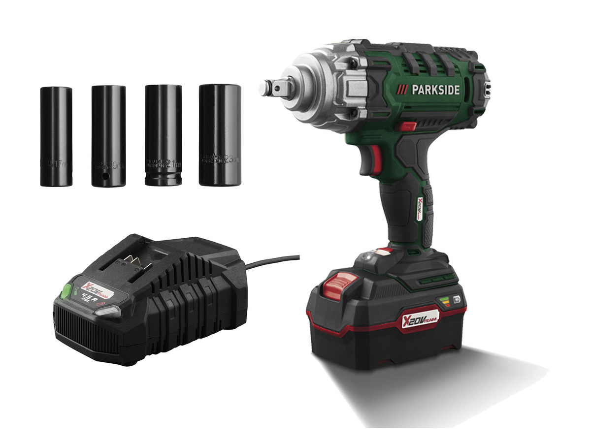 Bild 1 von PARKSIDE® 20 V Akku-Kfz-Drehschlagschrauber »PASSK 20-Li C3«, mit Akku und Ladegerät