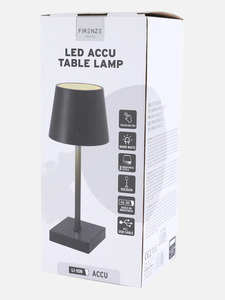 LED Tischlampe 26 cm kabellos mit Akku
                 
                                                        Schwarz