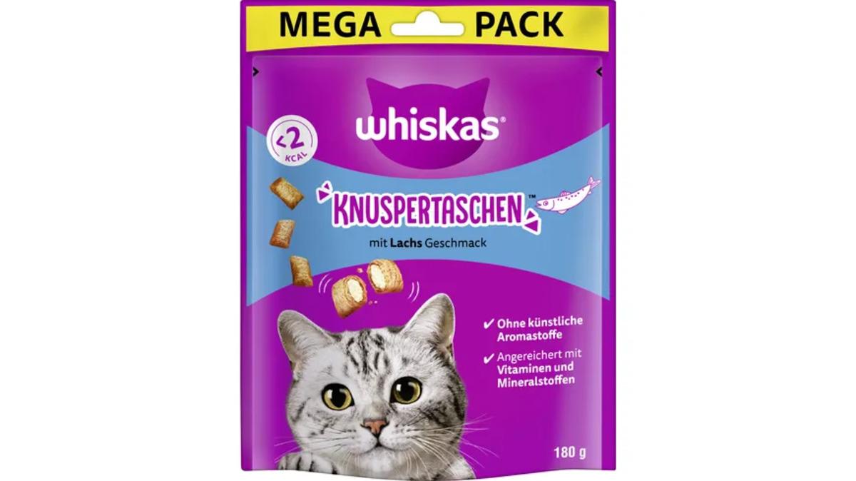 Bild 1 von Whiskas® Knuspertaschen™ Beutel mit Lachs