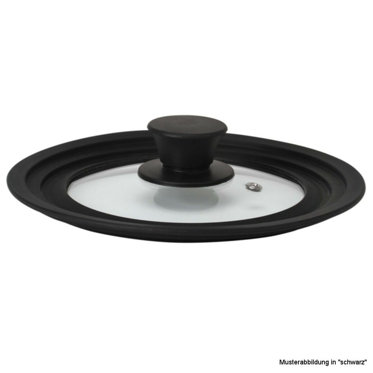 Bild 3 von Steuber Universal-Glasdeckel mit Silikonrand, Ø 24 - 28 cm - schwarz