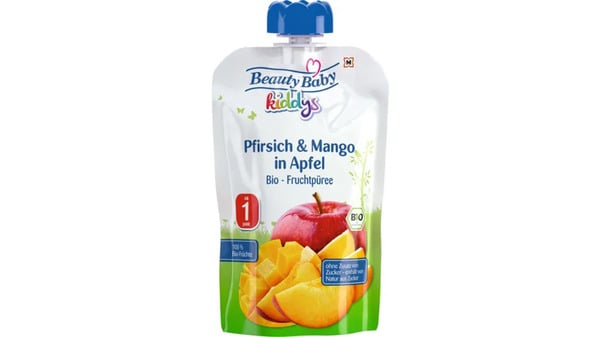 Bild 1 von Beauty Baby Kiddys Bio Quetschie Pfirsich Mango Apfel