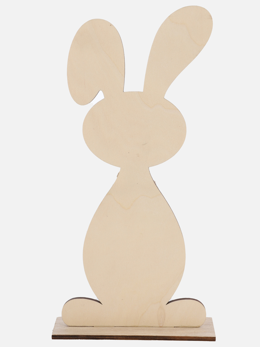 Bild 2 von Deko Hase aus Holz, 15x30x4cm
                 
                                                        Braun