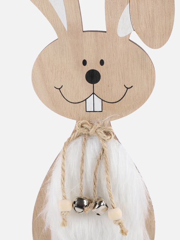 Bild 3 von Deko Hase aus Holz, 15x30x4cm
                 
                                                        Braun