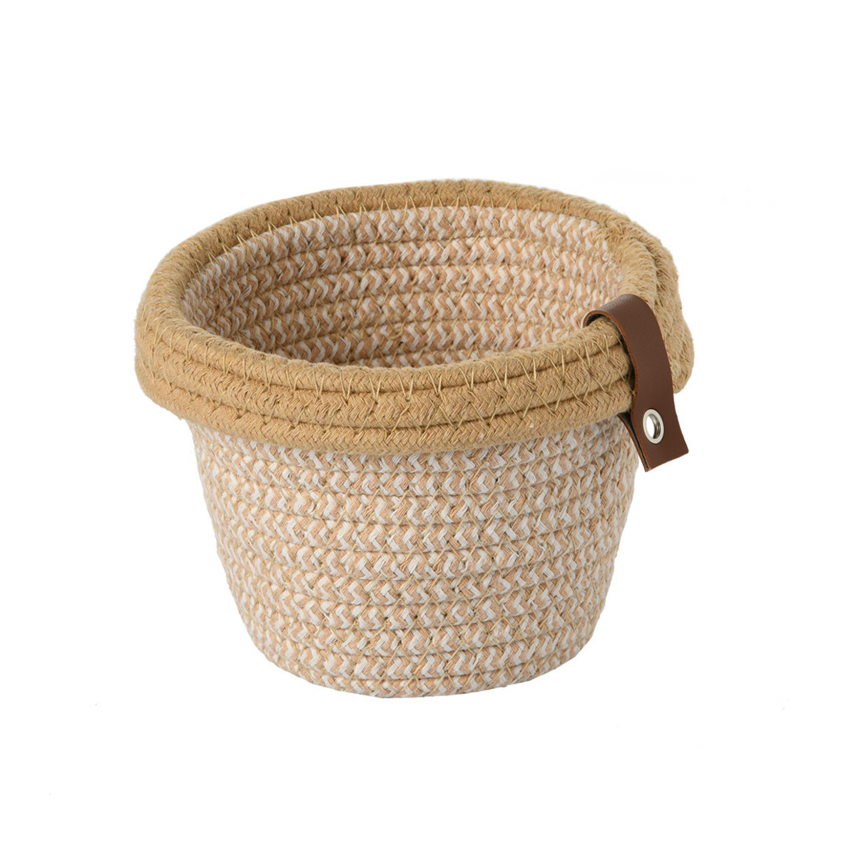 Bild 1 von Kleiner Aufbewahrungskorb mit Umschlag WEISS / BEIGE