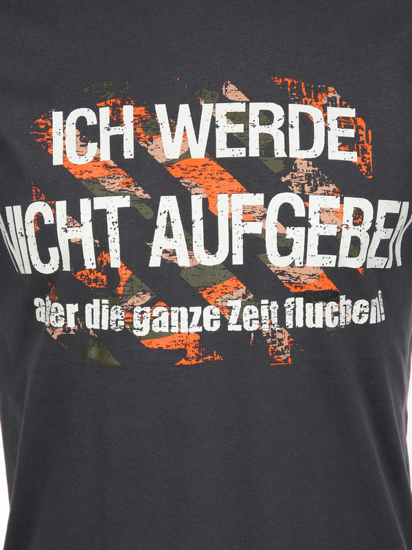 Bild 3 von Herren Arbeitsshirt mit Frontspruch
                 
                                                        Grau