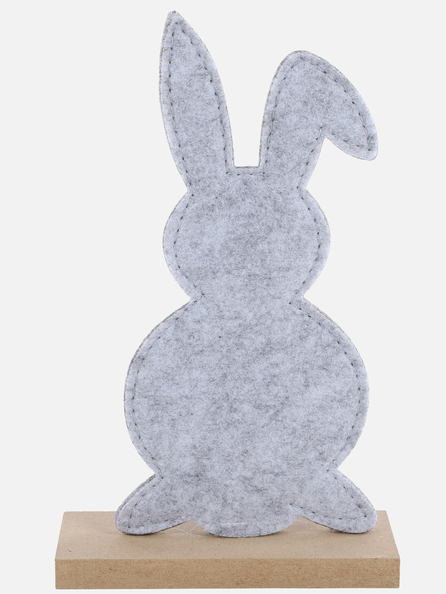 Bild 1 von Deko Hasenfiguer aus Filz, 22x13x5cm
                 
                                                        Grau